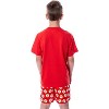 DC Comics Big Boys' The Flash Logo Short Sleeve Shirt Pajama Short Set Red - image 2 of 4