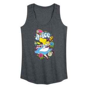 Women's - Disney - Alice in Wonderland Graphic Racerback Tank - 1 of 4