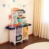 DSVIMOY Kids Kitchen Playset Toys Cooking Set with Accessories Kid Toys for Imaginative Fun and Learning, Blue/Pink - 2 of 4