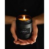 Craft & Kin Wood Wick, All-Natural Soy Aromatherapy Candle in Black Jar - 3 of 4