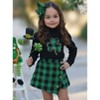 Green Parade Clover Plaid Skort Set - Mia Belle Girls - image 2 of 4