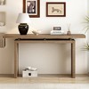 Ash Veneer Console Table, Modern Simple Style, Featuring Clever Tabletop Design, Suitable for Entryway, Hallway, Living Room, Foyer - 4 of 4