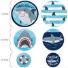 Big Dot of Happiness Shark Zone - Jawsome Party or Birthday Party Giant Circle Confetti - Party Décor - Large Confetti 27 Count - 2 of 4