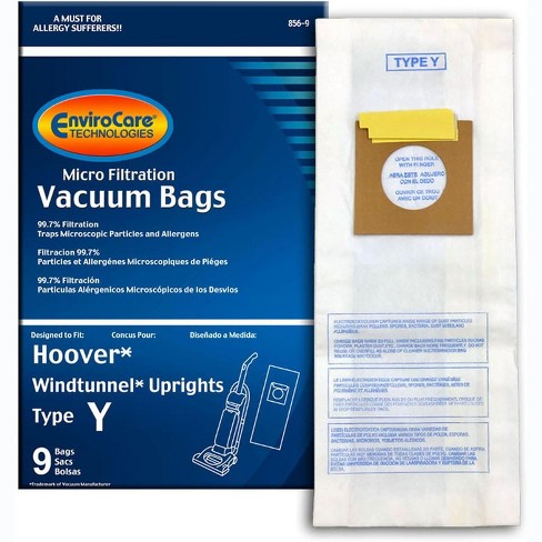 Replacement Part For Hoover Generic Type Y Vacuum Bags Designed to Fit WindTunnel Upright- 9 Pack - image 1 of 4