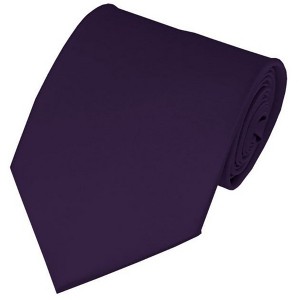 Solid Color 3.5 Inch Wide And 62 Inch Extra Long Necktie For Big & Tall Men - 1 of 4