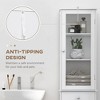 Dexmalle Elegant Slim Tall  Linen Tower Bathroom Storage Cabinet - 4 of 4