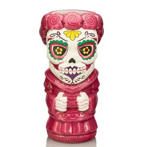 Beeline Creative Geeki Tiki Sugar Skull Woman 16 Ounce Ceramic Mug - 1 of 3
