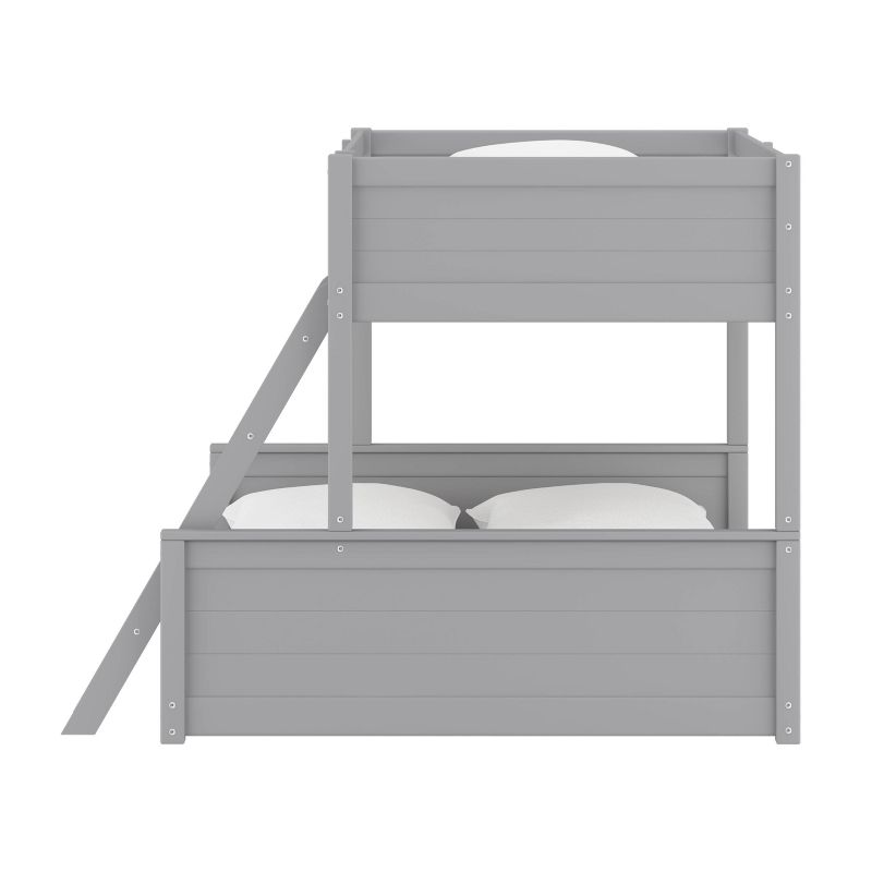 Twin Over Full Capri Wood Kids&#39; Bunk Bed Gray - Hillsdale Furniture, 6 of 16