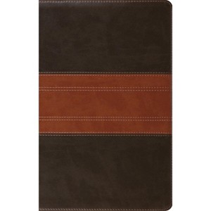 ESV Giant Print Personal Size Bible, Red Letter, Thumb Indexed (Trutone, Forest/Tan, Trail Design) - by  Esv Bibles (Leather Bound) - 1 of 1