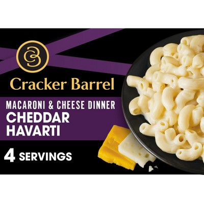 Cracker Barrel Sharp Cheddar Mac N Cheese Macaroni and Cheese Dinner, 14 oz Box, Shelf-Stable (Pack of 4)