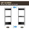 Sapphtopaz Bathroom Cabinet with Float Mounting Design,Bathroom Storage Cabinet with Soft Close Doors,Over The Toilet Storage Cabinet - 3 of 4