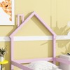 Whisen Twin Size Wood Floor bed with House-shaped Headboard, Fences and Strengthened slats - 4 of 4
