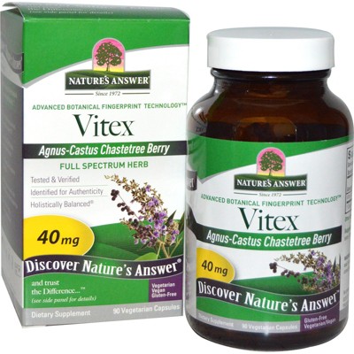 Nature's Answer Vitex Vegetarian Capsules 40mg, 90 Ct