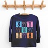 Simply Sage Market Checkered Bunny Coquette Distressed Youth Long Sleeve Tee - 2 of 4