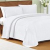 Collections Etc Unique Tufted Stripe Chenille Bedspread - 2 of 3