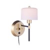 Craftmade Lighting Wentworth 1 - Light Swing Arm Lamp in  Flat Black/Sunset Gold - 2 of 2