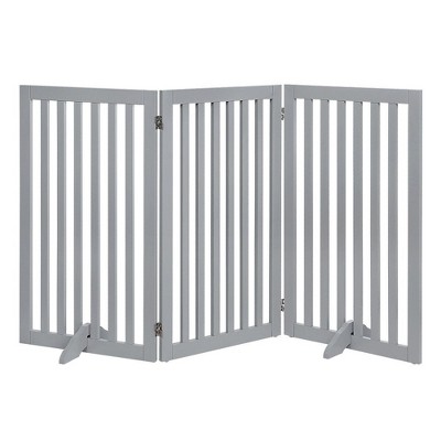 unipaws Classic Indoor Dog Gate Wooden Pet Safety Gate