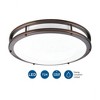 Progress Lighting Circline 1-Light LED Flush Mount, Urban Bronze, White Acrylic Shade - 3 of 3