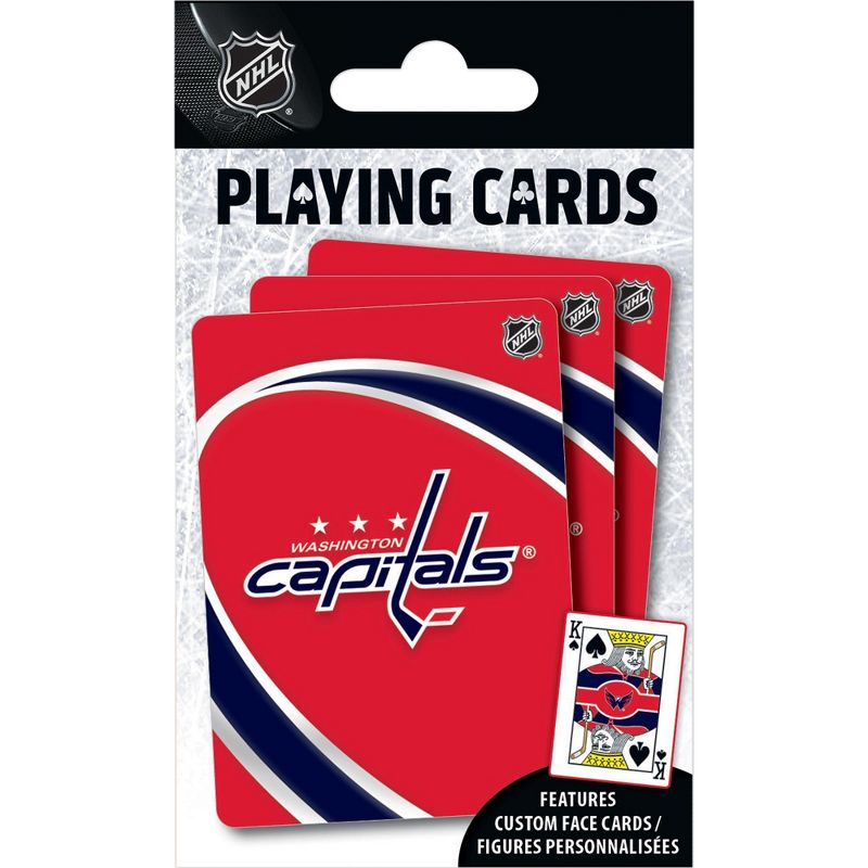 MasterPieces Officially Licensed NHL Washington Capitals Playing Cards - 54 Card Deck for Adults, 1 of 6