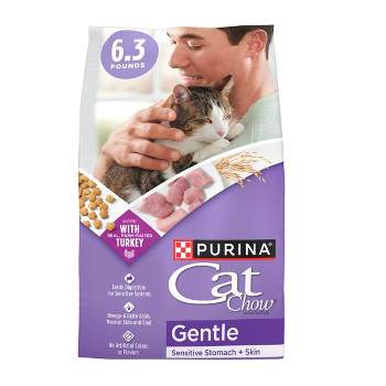 Purina Cat Chow Sensitive Skin and Stomach Turkey Flavor Dry Cat Food - 6.3 lbs
