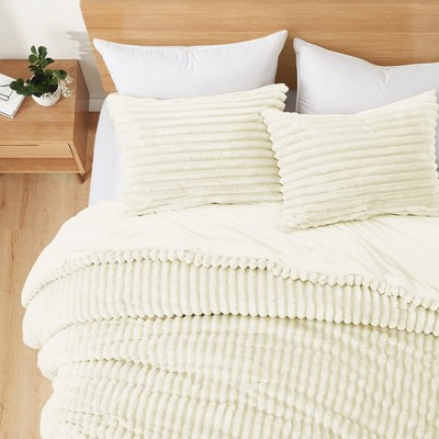King Cream Microfiber Down Alternative Comforter Set