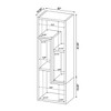 TOAOTBNBO 4 Tier Small Bookshelves, Home Office Bookcase with Storage Cabinet Industrial Floor Standing Book Shelf - 3 of 4
