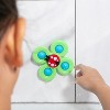 Suction Cup Spinner Toys for Toddlers, Suction Cup Fidget Spinner Bath Toys, Spinning Top Baby Sensory Toys for Toddlers 1-3 Boys Girls - 3 of 4