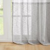 Kumasinova 84" Two-Tone Light Filtering Curtains Panel,Kitchen Curtains with Grommets,Window Curtains for Living Room&Bedroom,Gray+White - 4 of 4