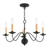 Livex Lighting Heritage 5 - Light Chandelier in  Black - 4 of 4