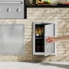 VEVOR BBQ Access Door, 17W x 24H Inch Single Outdoor Kitchen Door, Stainless Steel Flush Mount Door, Wall Vertical Door with Handle, Vents and Hook - 2 of 4