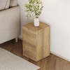 Modern Compact MDF Coffee Table, Cube Fashion Texture Design, Suitable For Various Situations And Scenes, Wood Style 5 - 2 of 4