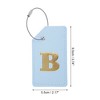 Unique Bargains Luggage Tag Light Blue 1 Pc - 2 of 4