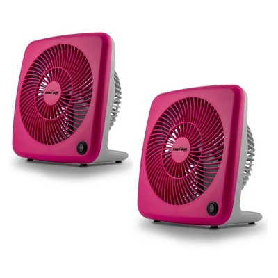 FanFair 7" Personal Fan, Pink 2 Pack