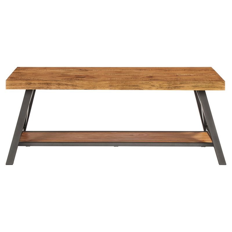 Lanshire Rustic Industrial Metal & Wood Cocktail Table - Inspire Q, 3 of 13