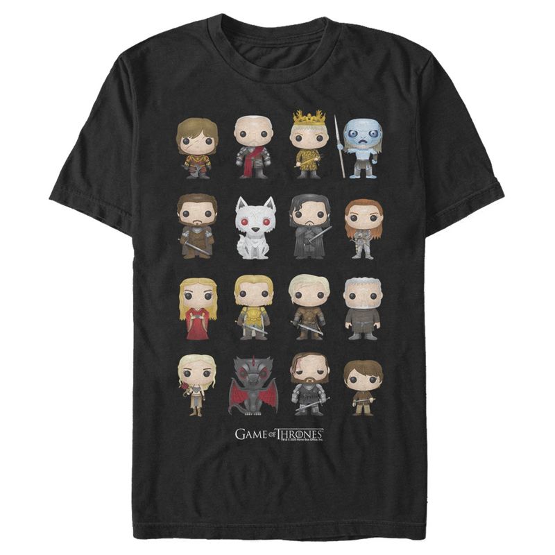 Men's Game of Thrones Funko Characters T-Shirt, 1 of 5