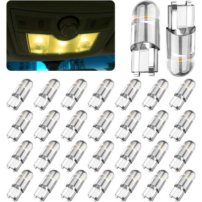 TruAIR 30-Pack T10 LED Bulbs, Interior Replacement Lights for Cars Yellow No Size