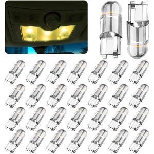 TruAIR 30-Pack T10 LED Bulbs, Interior Replacement Lights for Cars Yellow No Size - 1 of 4