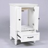 20" Bathroom Vanity with Ceramic Sink, 2-Door Cabinet and Drawer, MDF Freestanding Base, Modern Style - 4 of 4