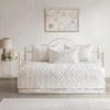 Madison Park White Amber Cotton Chenille Daybed Cover Set: Bedding Set with Skirt & Shams, OEKO-TEX Certified - 2 of 4