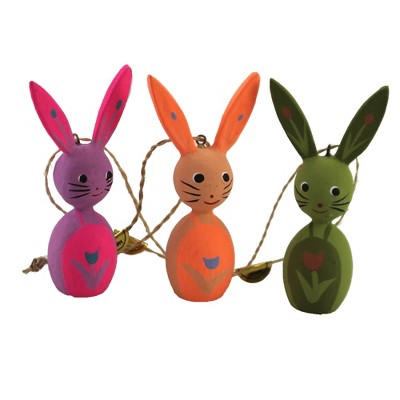 Cody Foster 3.0 Inch Springtime Rabbits Easter Bunny Painted Tree ...