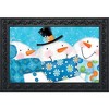 Snow Buds Winter Doormat Snowman Indoor / Outdoor 30" x 18" Briarwood Lane - 2 of 4