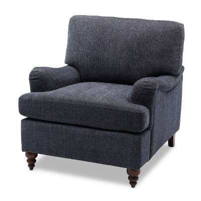 NicBex Polyester Accent Chair,Upholstered Living Room Chairs with Mid-Height Backrest and English Roll Arm,Accent Chairs for Living Room