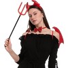 Joyfy Devil Costume Accessory Set (5-Piece),  Includes Devil Wings, Pitchfork, Bow Tie, Horn Headband & Tail, Perfect for Halloween Parties & Cosplay - 2 of 4