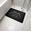 DOMETOUR Non-Slip Quick Dry Bath Mat Super Absorbent Cotton/Polyester Low Profile Fits Under Door - 3 of 4