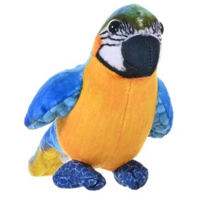 Wild Republic Rainforest Birds Blue & Yellow Macaw Stuffed Animal, 4.5 Inches - 1 of 1