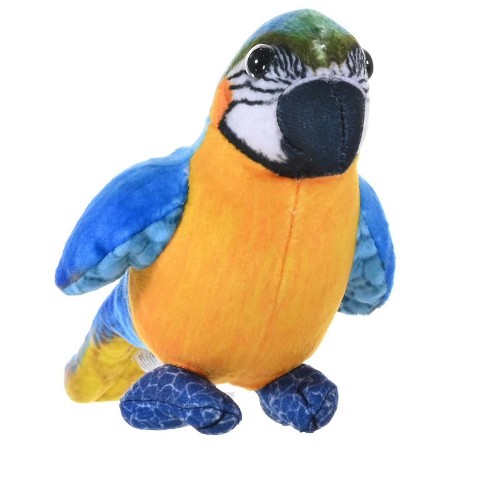 Wild Republic Rainforest Birds Blue & Yellow Macaw Stuffed Animal, 4.5 Inches - image 1 of 1