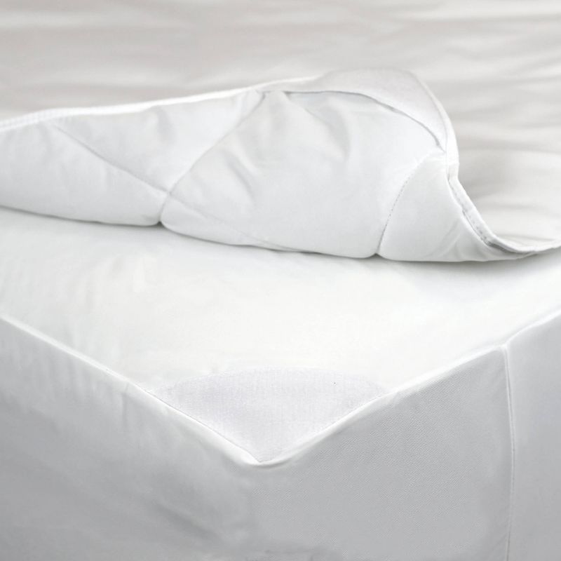 2-in-1 Hot Water Washable Allergy Protection Mattress Pad - AllerEase, 3 of 6