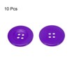 Unique Bargains Resin Snap Fastener Round Flat 4-Hole Sewing Buttons 10 Pcs - 3 of 4