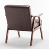 Sapphtopaz Accent Chair Upholstery Solid Wood Frame Lounge Chair Living Room Chair Comfy Chair Extra Seating for Living Room - 2 of 4