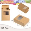 Unique Bargains Durable Soap Packaging Boxes Window Design Versatile Applications Gift Box 32 Pcs - 2 of 3